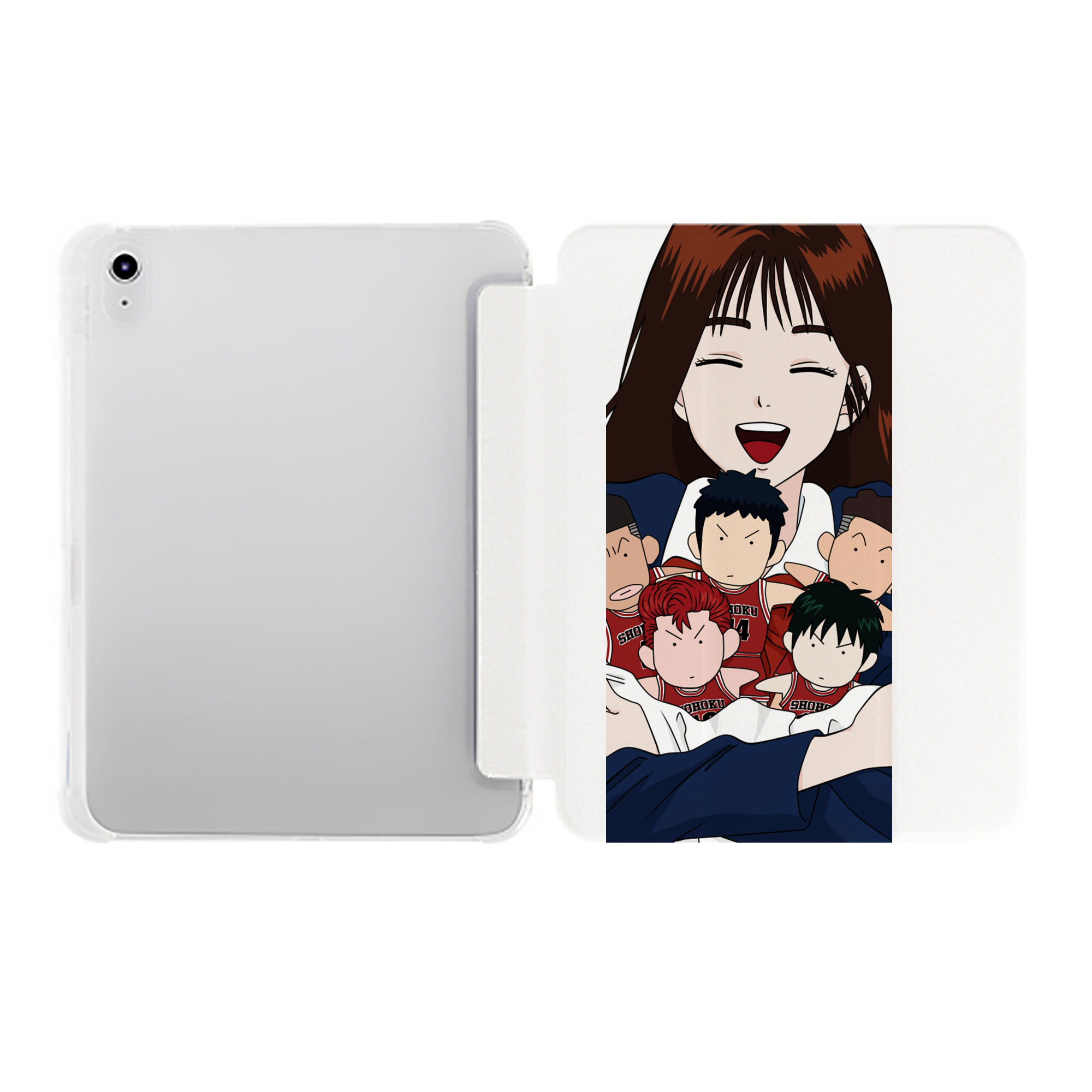 （画像用） SLAM DUNK／スラムダンク IPad ケース ペン収納付き 三つ折りスタンド PUレザー×シリコン 対応機種9.5/10.5/10.9インチ